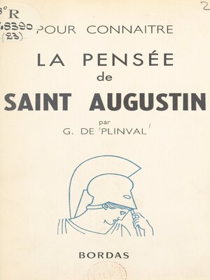 cover image of La pensée de Saint Augustin